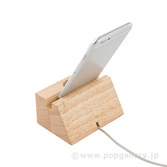 ラバーウッドスピーカースタンドシングルホーン