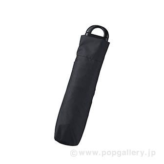 ハンガーグリップUV折りたたみ傘 ブラック BL(ブラック)