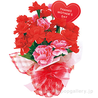 マザーズデーアレンジラッピング