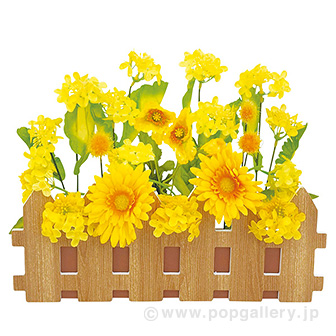 菜の花垣根アレンジ
