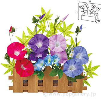 朝顔垣根アレンジ