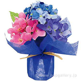 アジサイアレンジラッピング