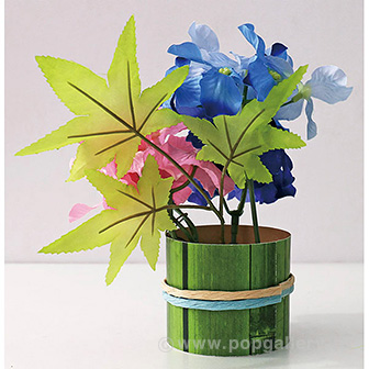 アジサイ楓ペアポット（２個１セット）