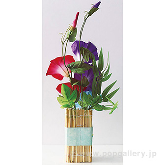 朝顔スダレペアアレンジ（２個１セット）