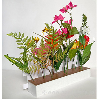 トロピカルサマー垣根アレンジ