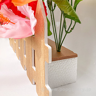 ハイビスカス垣根アレンジ