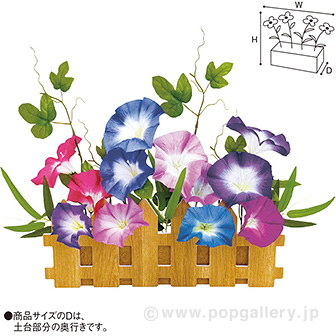 朝顔垣根アレンジ