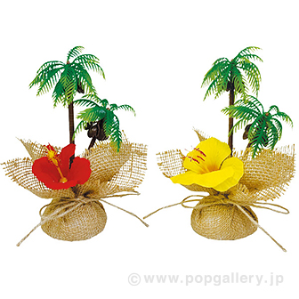 ハイビスカスヤシペアポット