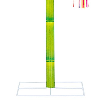 笹立木スタンド（ミニ七夕セット付） (高さ：200cm）