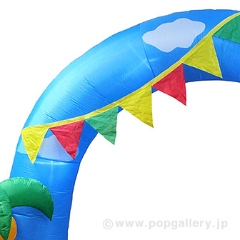 エアブロー シロクマ＆ドルフィンアーチ（高さ：H295cm）