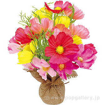 コスモスジュートアレンジポット