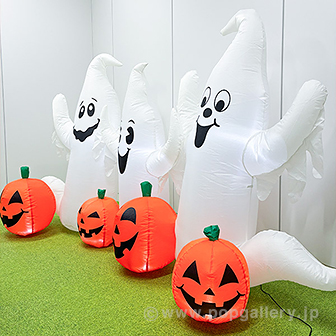 エアブロー ゴースト＆パンプキン （高さ：125cm）