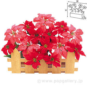 ポインセチア垣根スタンド
