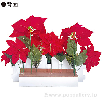 ポインセチア垣根スタンド