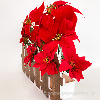 ポインセチア垣根スタンド