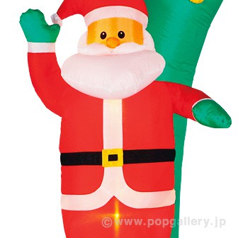 エアブロー サンタ＆スノーマンアーチ（高さ：240cm ）
