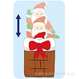 ムービングエアブロー エントツリボンサンタ（高さ：最大H180cm）