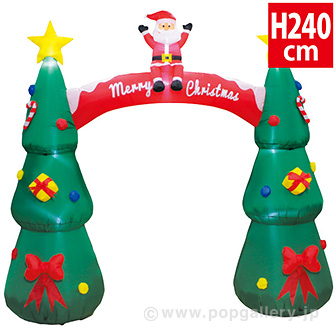 エアブロー クリスマスツリーアーチ（高さ：H240cm）