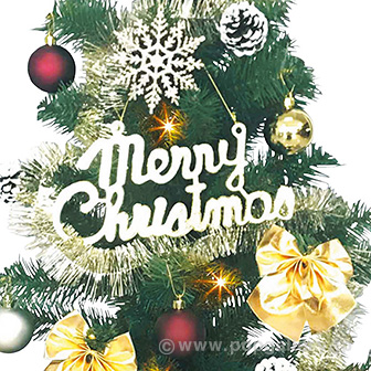 120cmゴールドクリスマスツリーセット