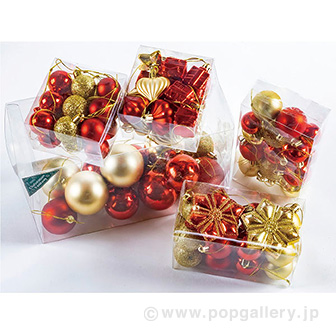 オーナメントセット（レッド/ゴールド）