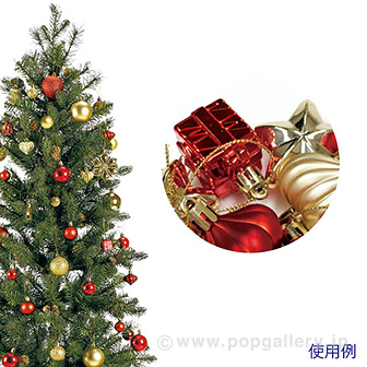 オーナメントセット（レッド/ゴールド） RG(レッド/ゴールド)
