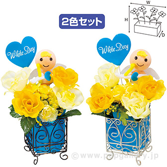 ホワイトデーキューブカール2色セット