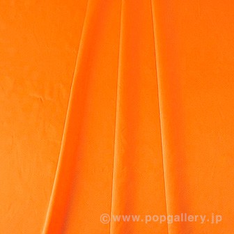防炎サテン生地 オレンジ（2M） OR(オレンジ)