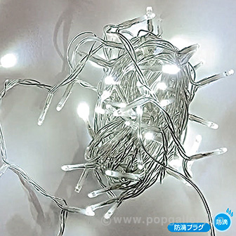 防滴100球LEDフラッシュライト（ホワイト）