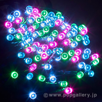 防滴100球LEDライト（パステルミックス） PX(パステルミックス)