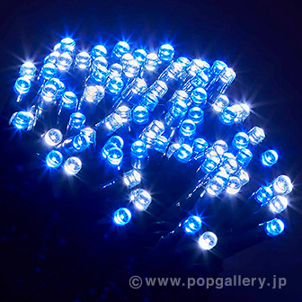 防滴100球LEDライト（ホワイト/ブルー） WB(ホワイト／ブルー)