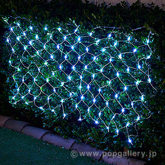 防滴100球LEDネットライト（アイスブルー） IB(アイスブルー)
