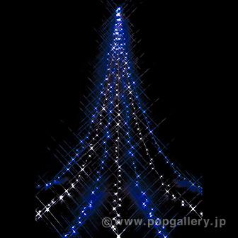 LEDドレープライト（ホワイト/ブルー）