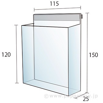ポスターグリップスタンド看板用パンフレットケース単品（屋内用）