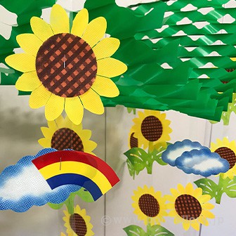 ひまわり2連プリーツハンガー