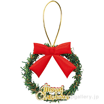 クリスマスボトルリース