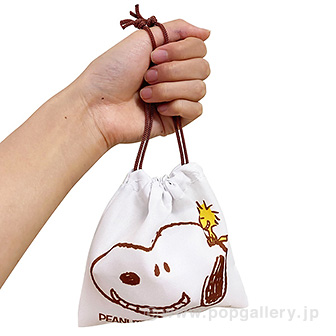 スヌーピー顔柄ミニ巾着袋 （25個入）