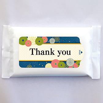 ウェットティッシュ スリムホワイト5枚 英語