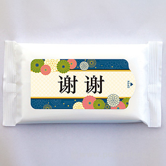 ウェットティッシュ スリムホワイト5枚 中国語（簡体字）