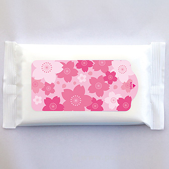 ウェットティッシュ スリムホワイト5枚 さくら