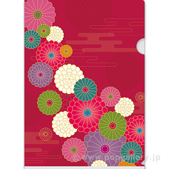 A4クリアファイル 花
