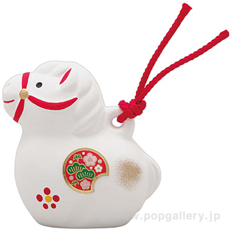 吉祥の午　土鈴　(小)