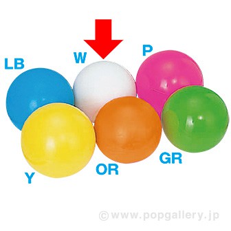 特大ガラポン用抽選球（白） W(白)