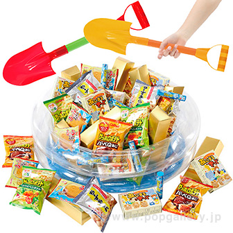 楽しい掘り出し市金の延べ棒入お菓子（約４０名様用）