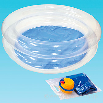 NEW80cmクリアープールポンプ付