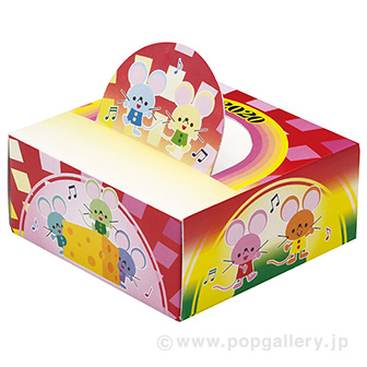 正方形干支ボックスティッシュ（50W） 子柄