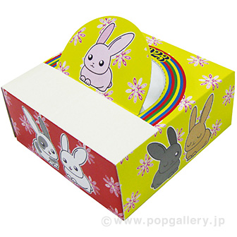 正方形干支ボックスティッシュ（50W） 卯柄