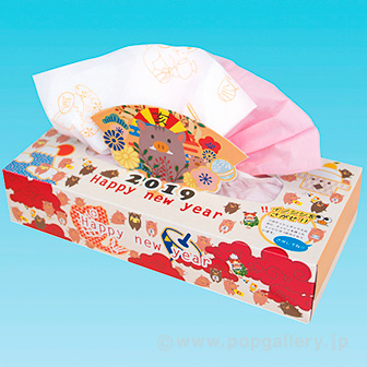 干支ティッシュ・亥 120W 1P