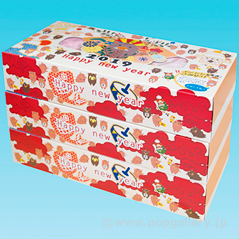 干支ティッシュ・亥 120W （3P）