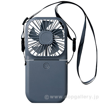 ネックストラップ付3WAYスクエアファン