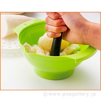 電子レンジにも使えるすり鉢ボール(グリーン)